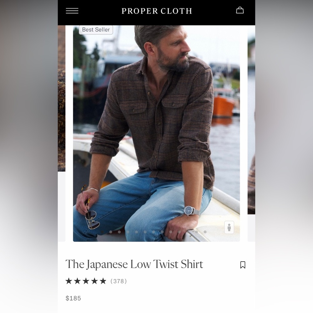 Proper Cloth Snap button down - Picture 7 of 7